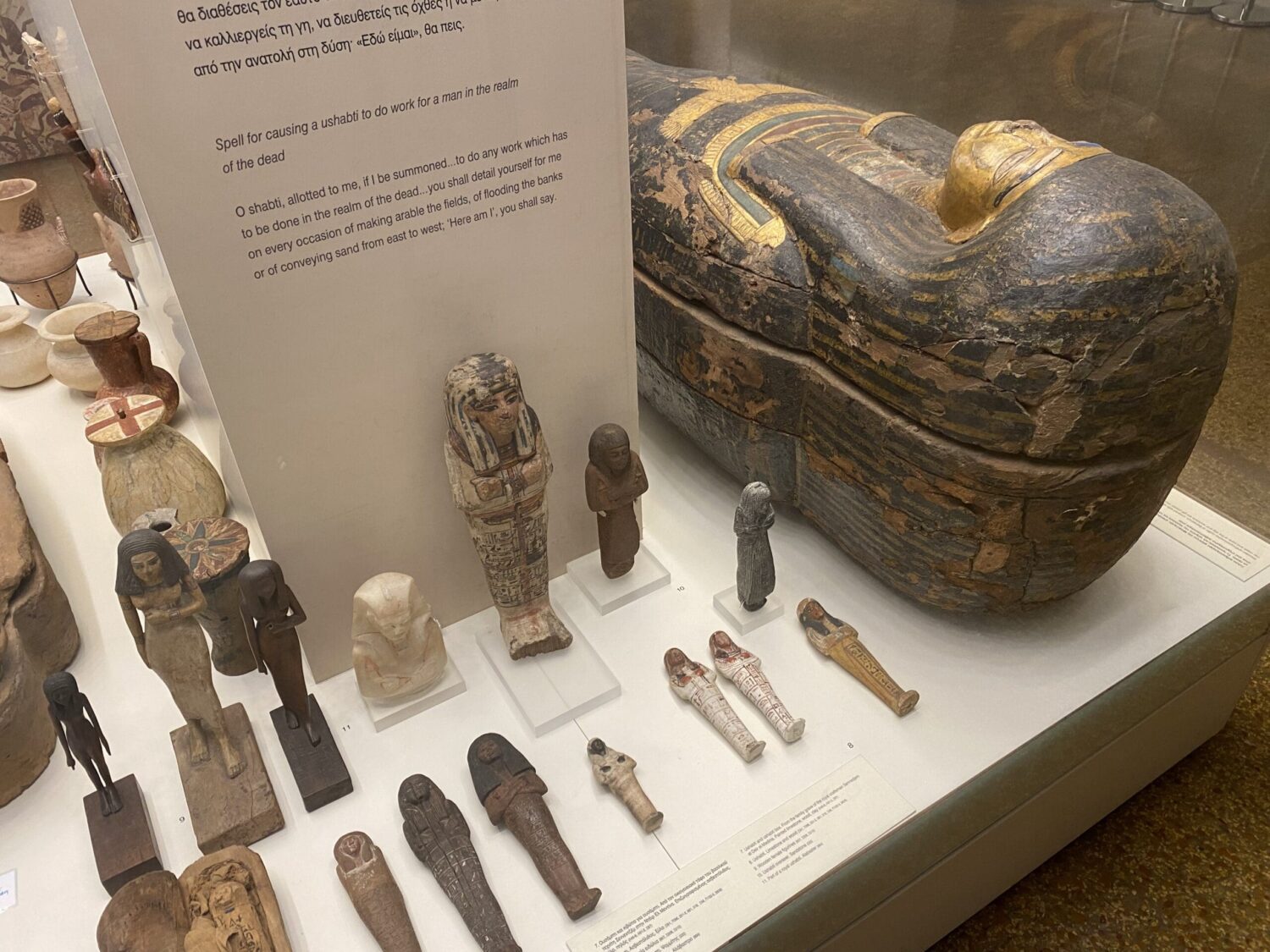Egyptian collection at National Archaeology museum Athens