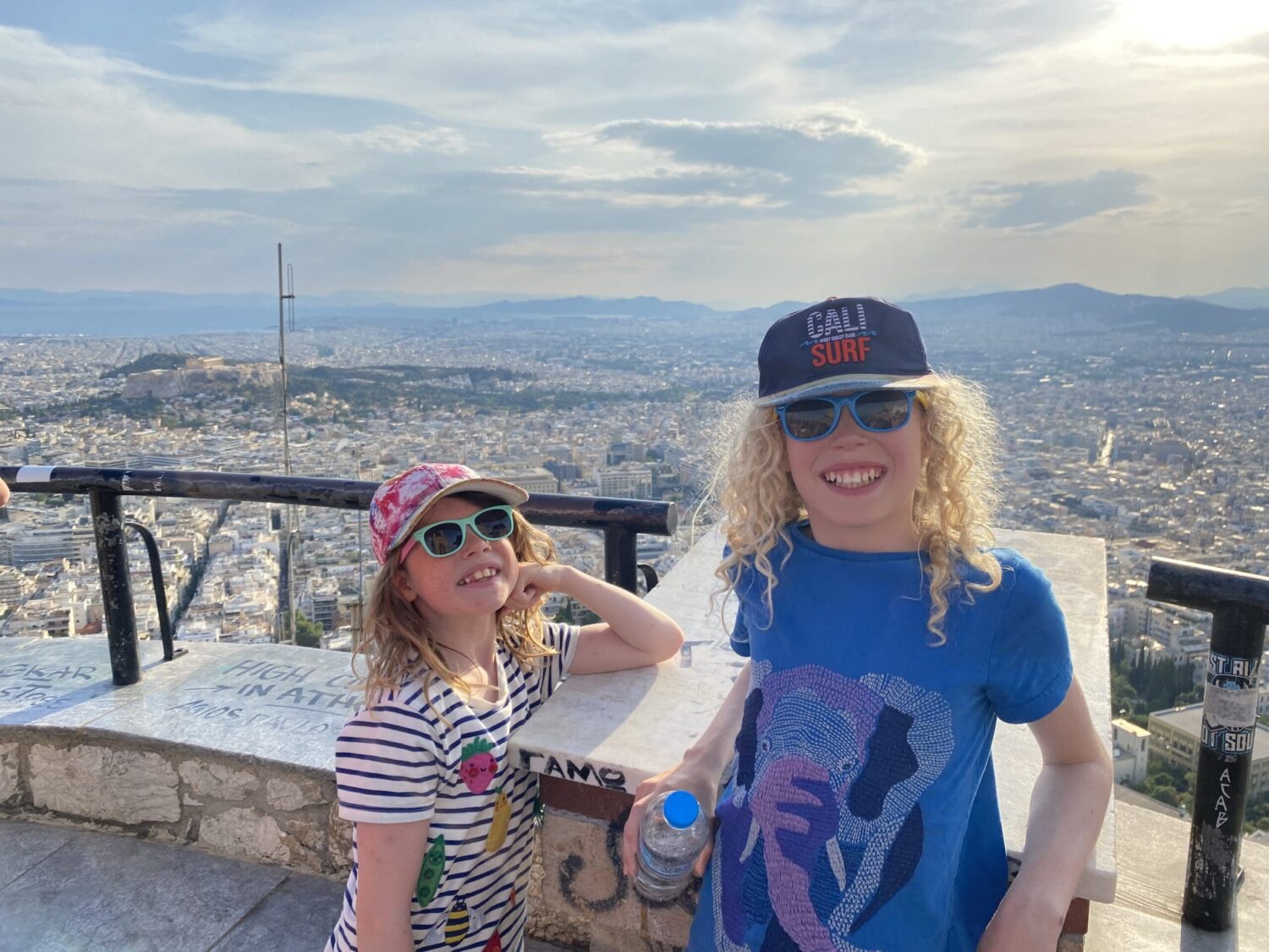 Children on Lycabettus hill Athens