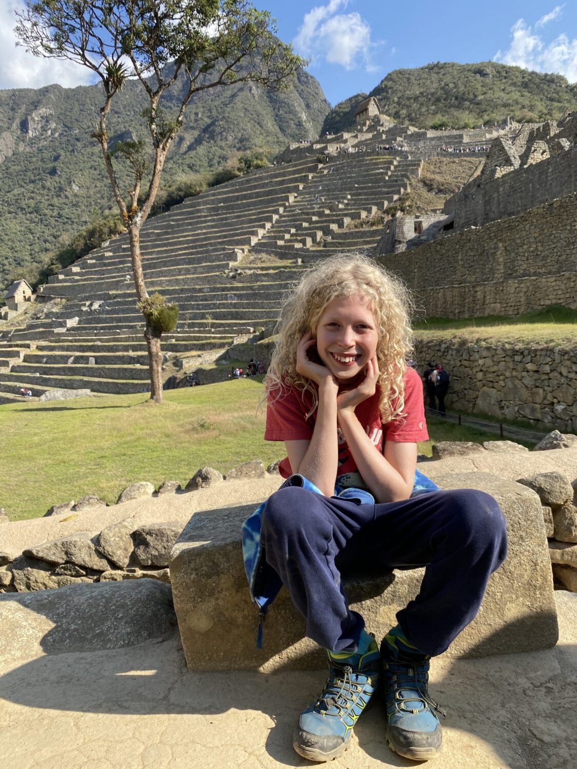 Child at Machu Picchu