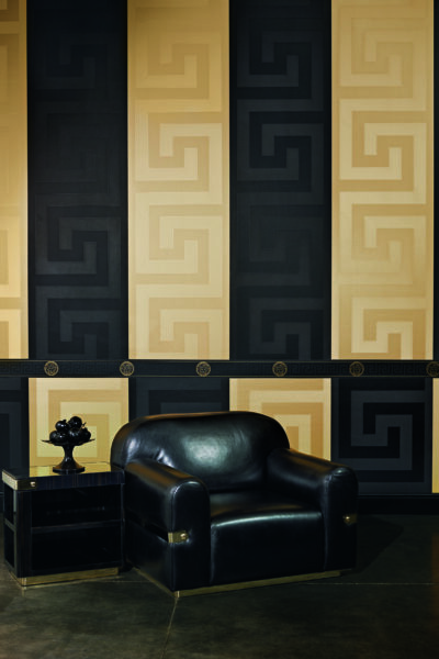 Greek key style wallpaper
