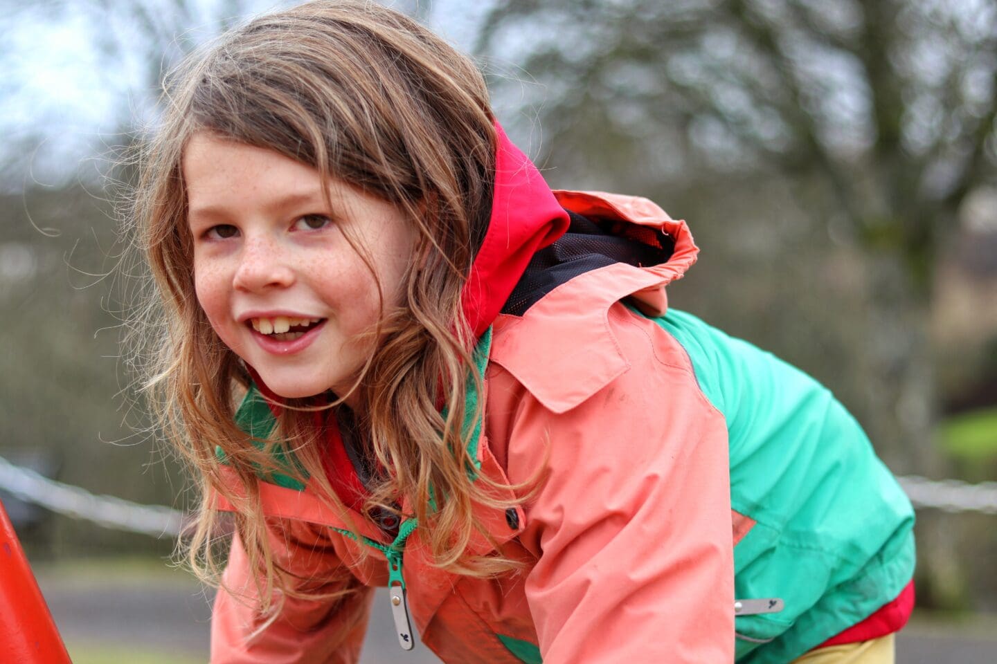 Child playing at the park