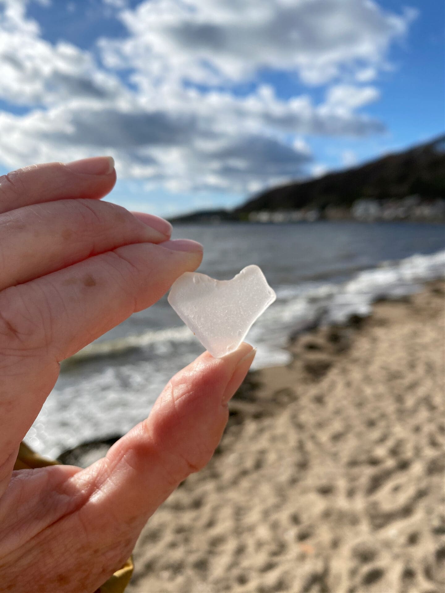 Heart shaped sea glass
