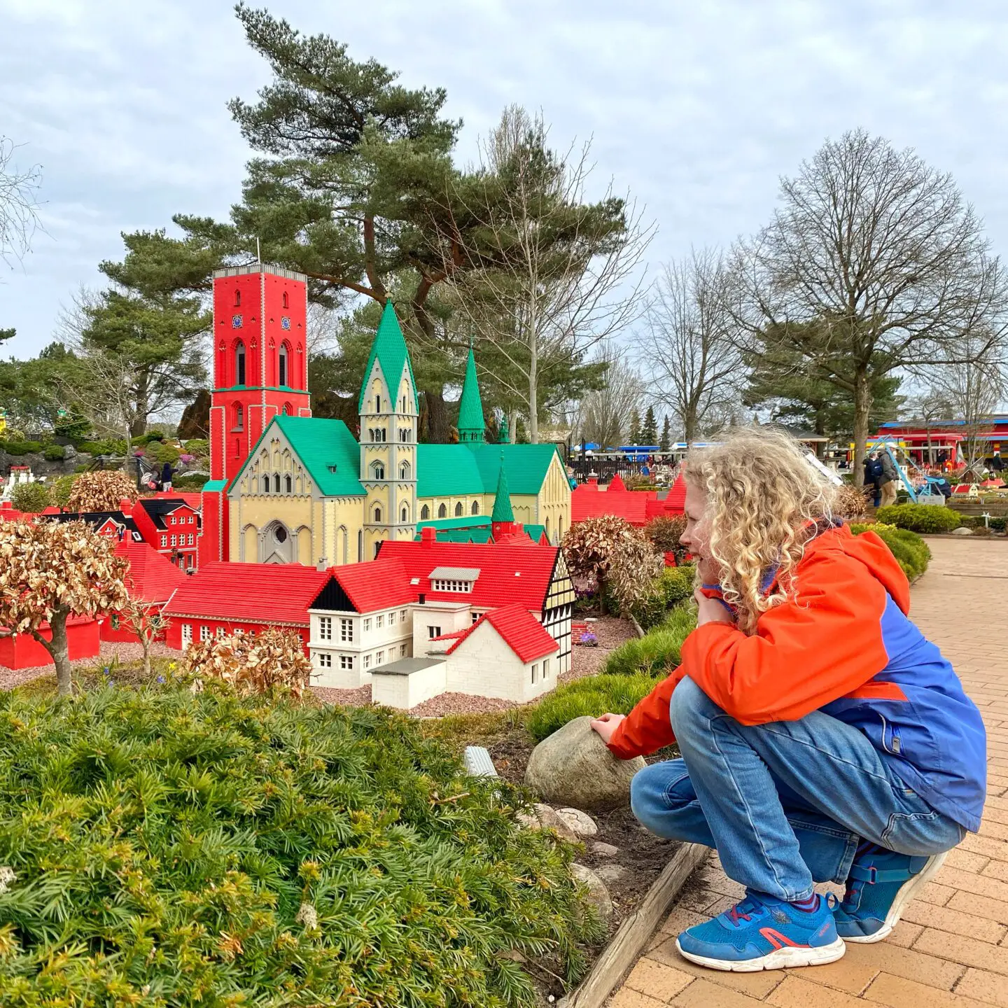Child looking at mainland at Legoland