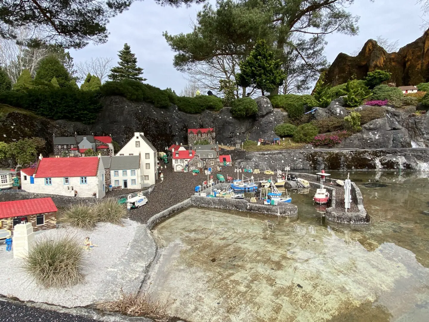 Miniland of Crail harbour Legoland