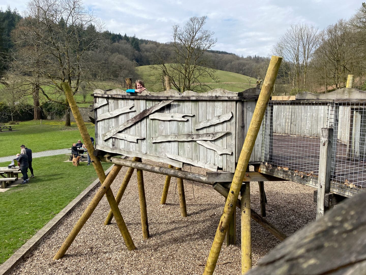 Child at the nest adventure play park Grizedale