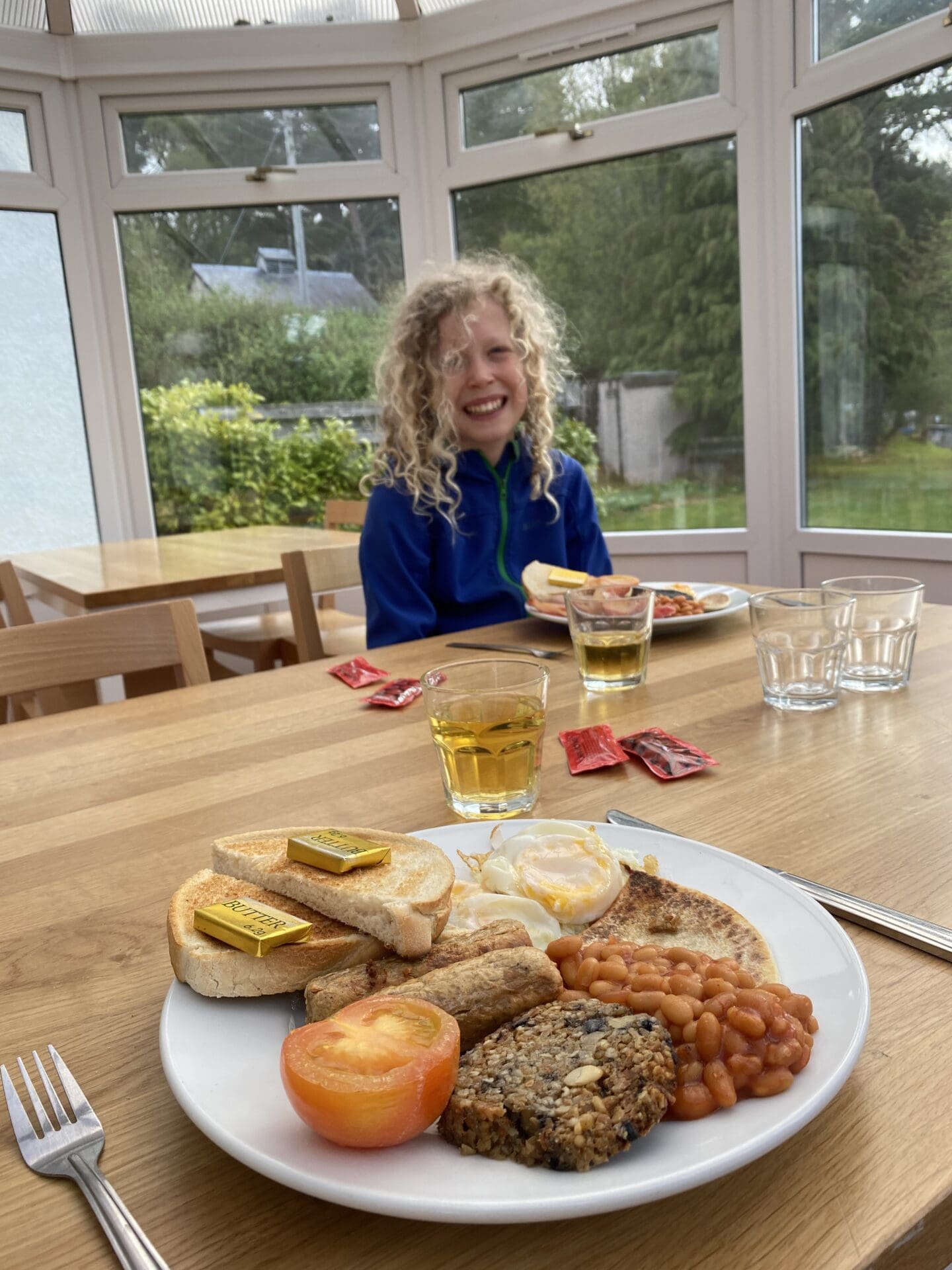 Cooked Breakfast at a youth hostel