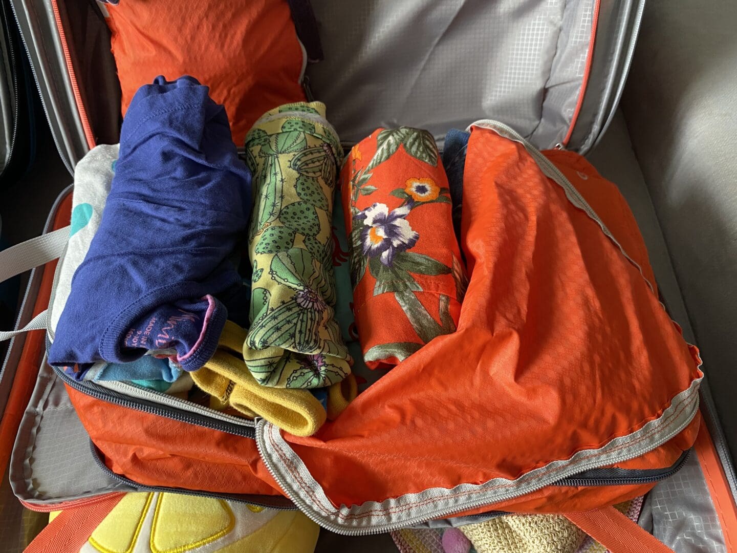 Packing cube for first time cruise