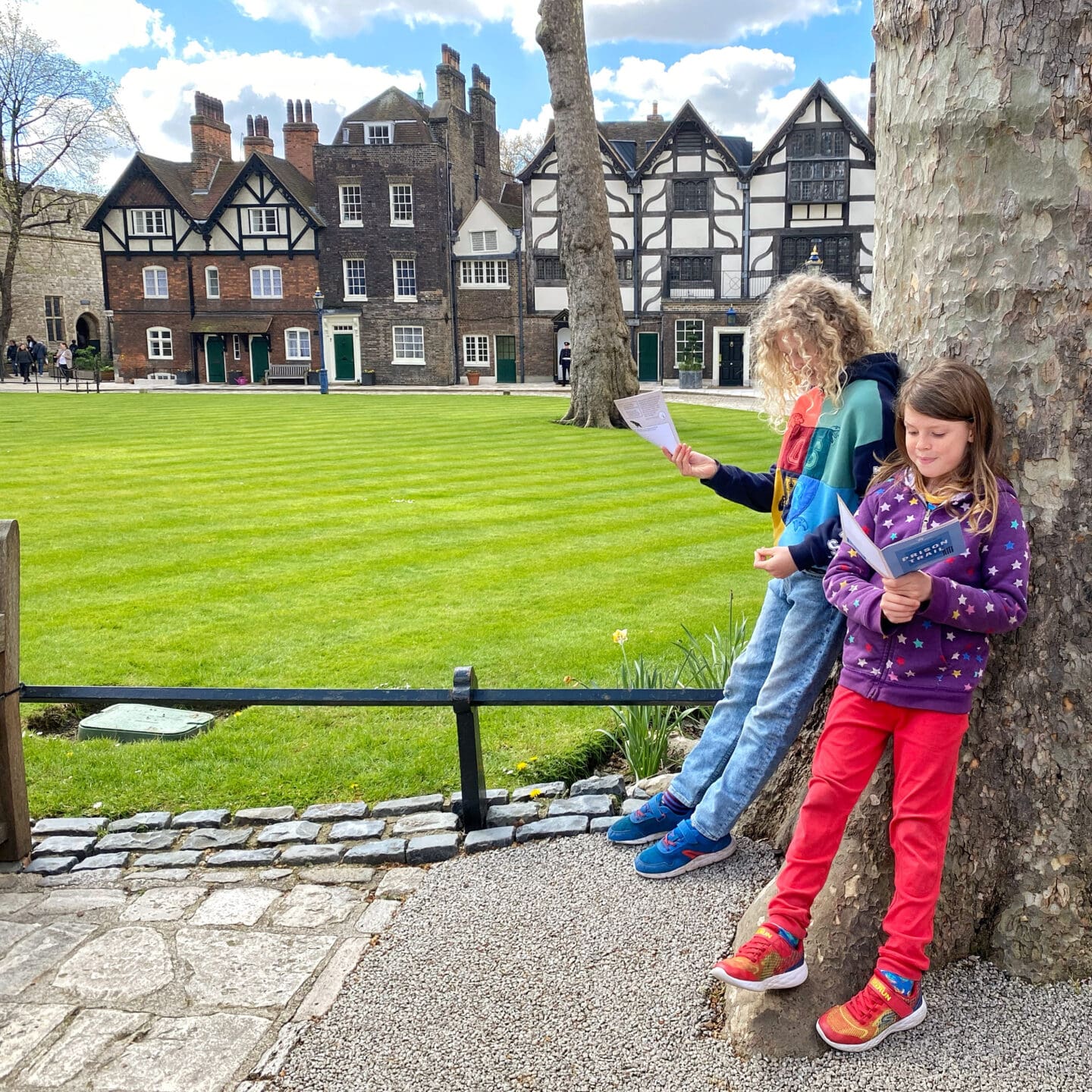 Children at Tower of London