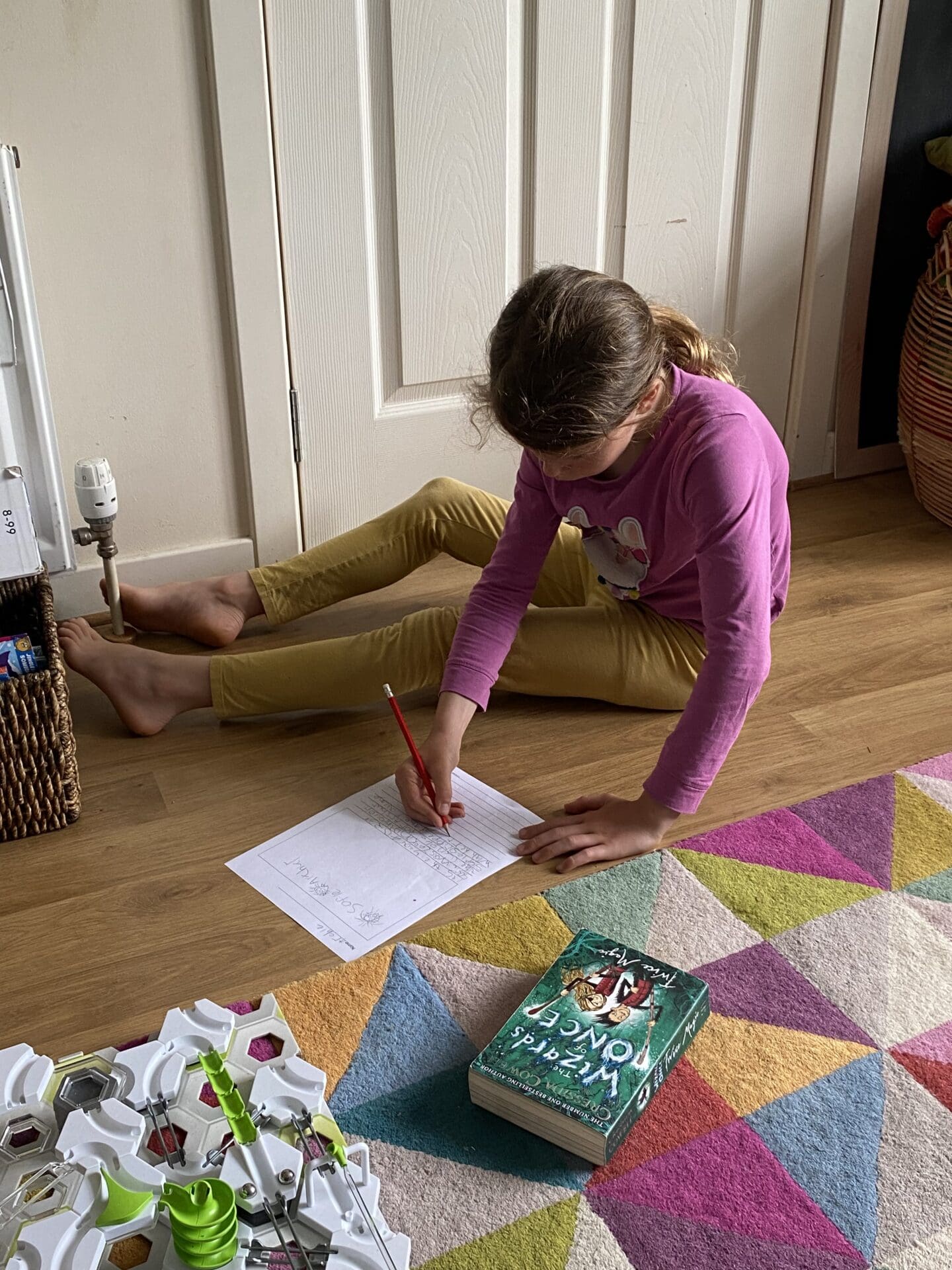Child writing