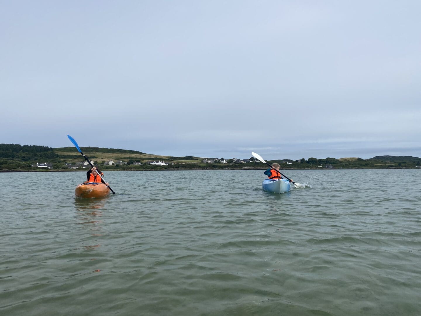 Children kayaking scotland