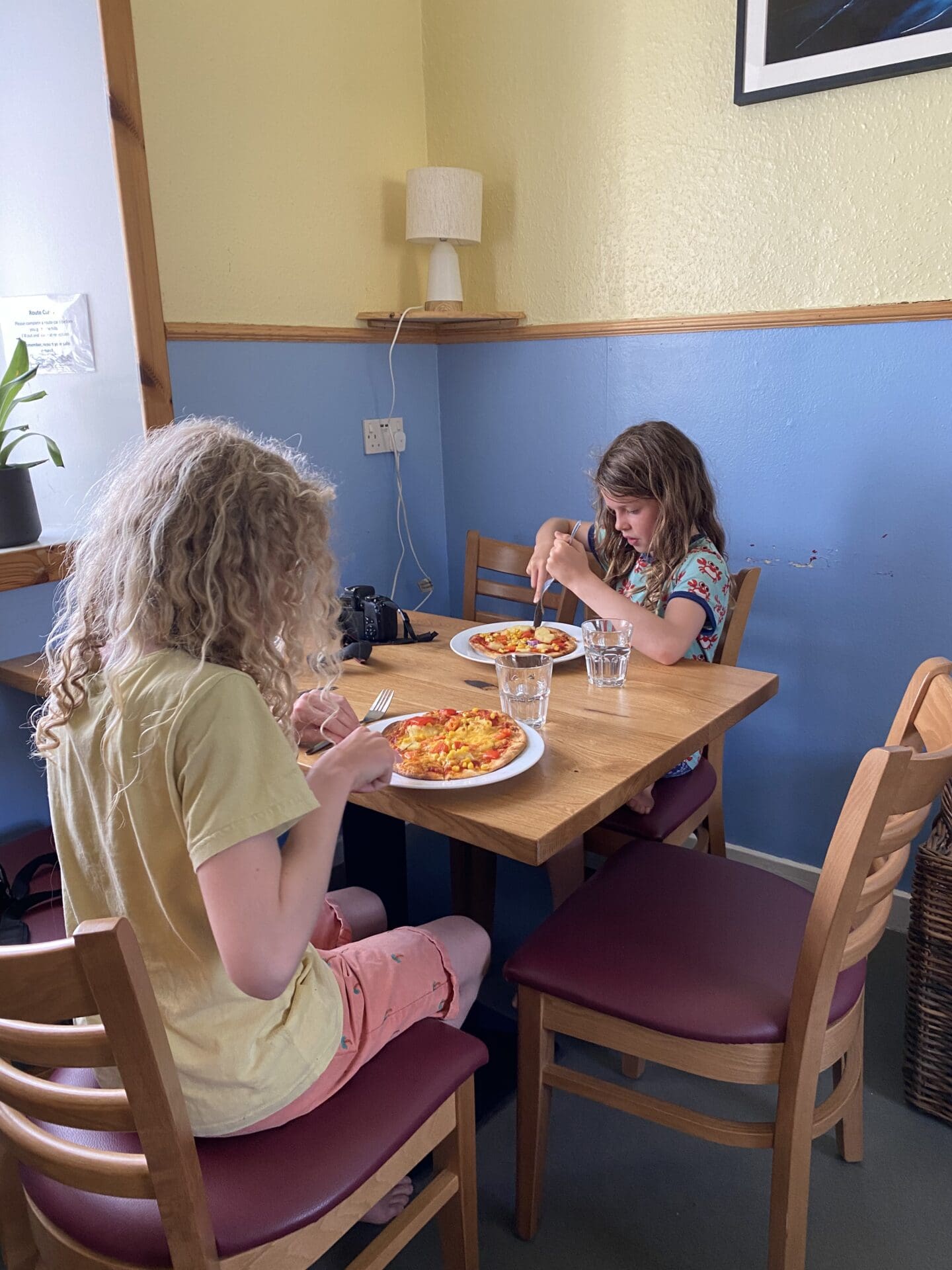 Eating food in hostel