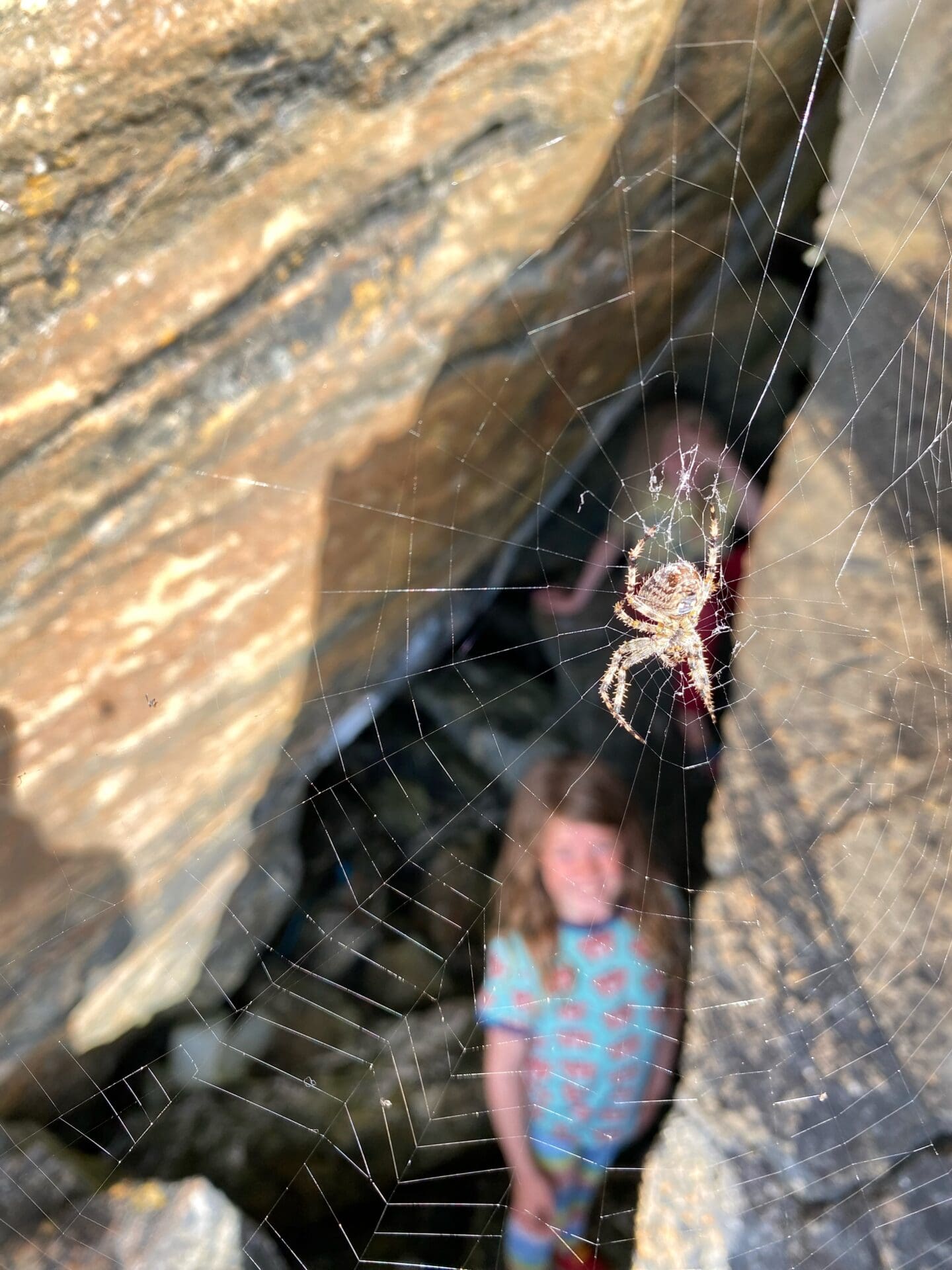 Cave spider and child