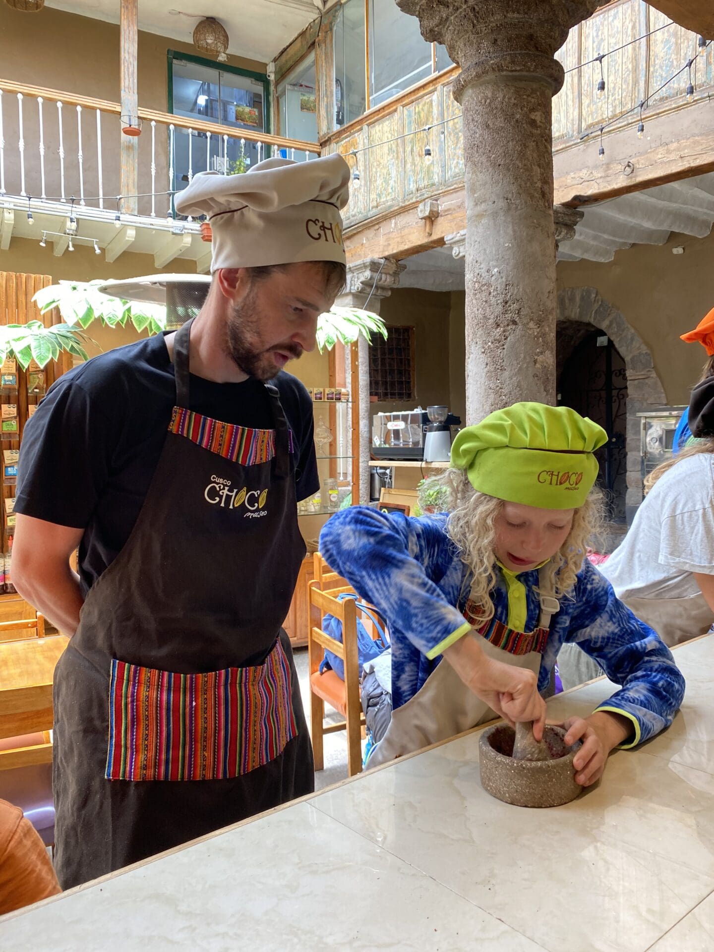 Making chocolate at Choco museo