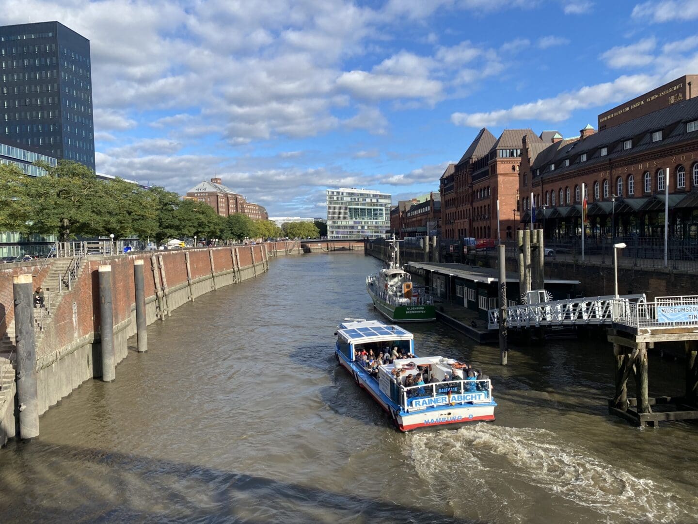 Tour boat in hamburg