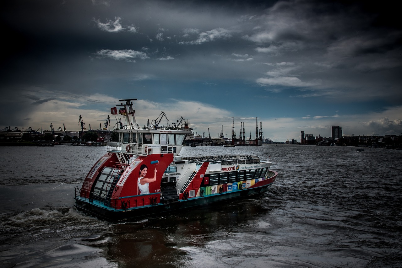 Ferry on the Elbe