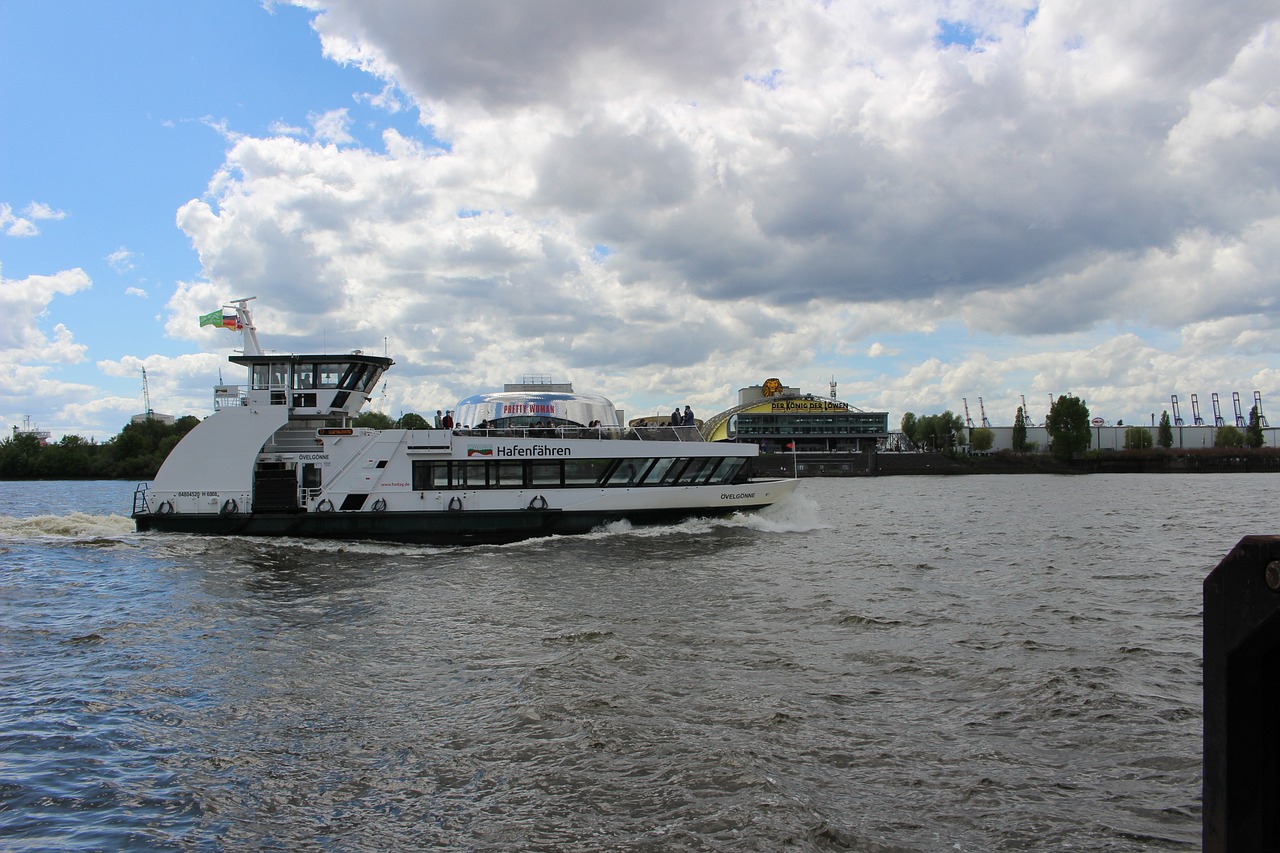 Ferry on the Elbe hamburg