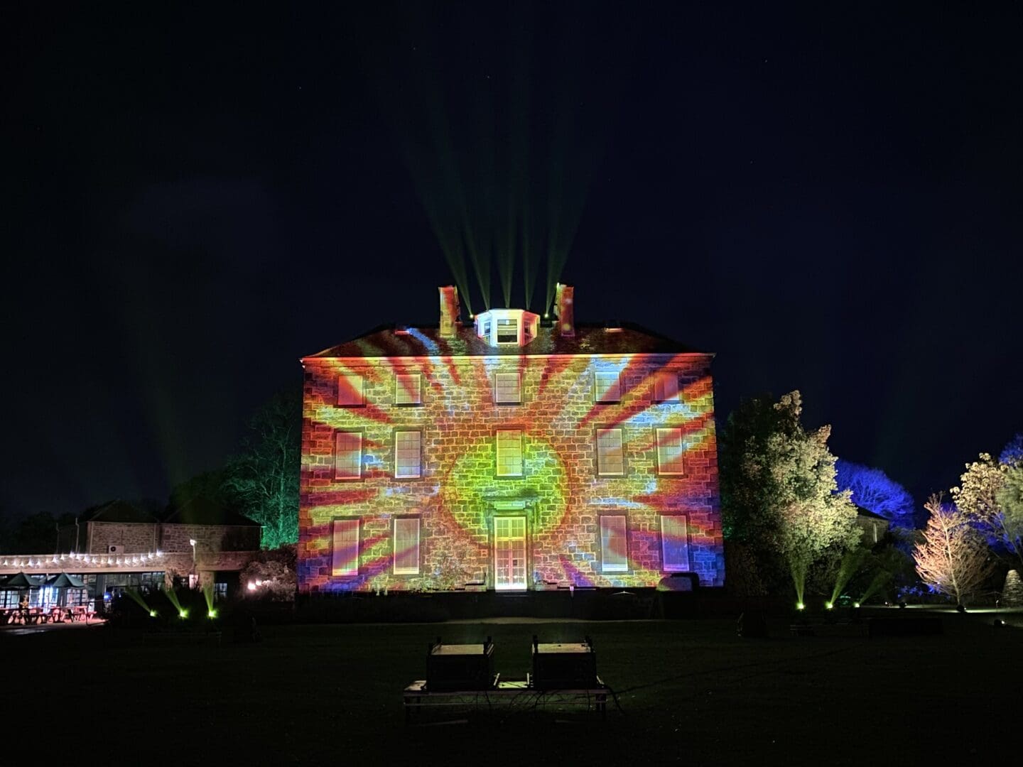Light display on Inverleith House
