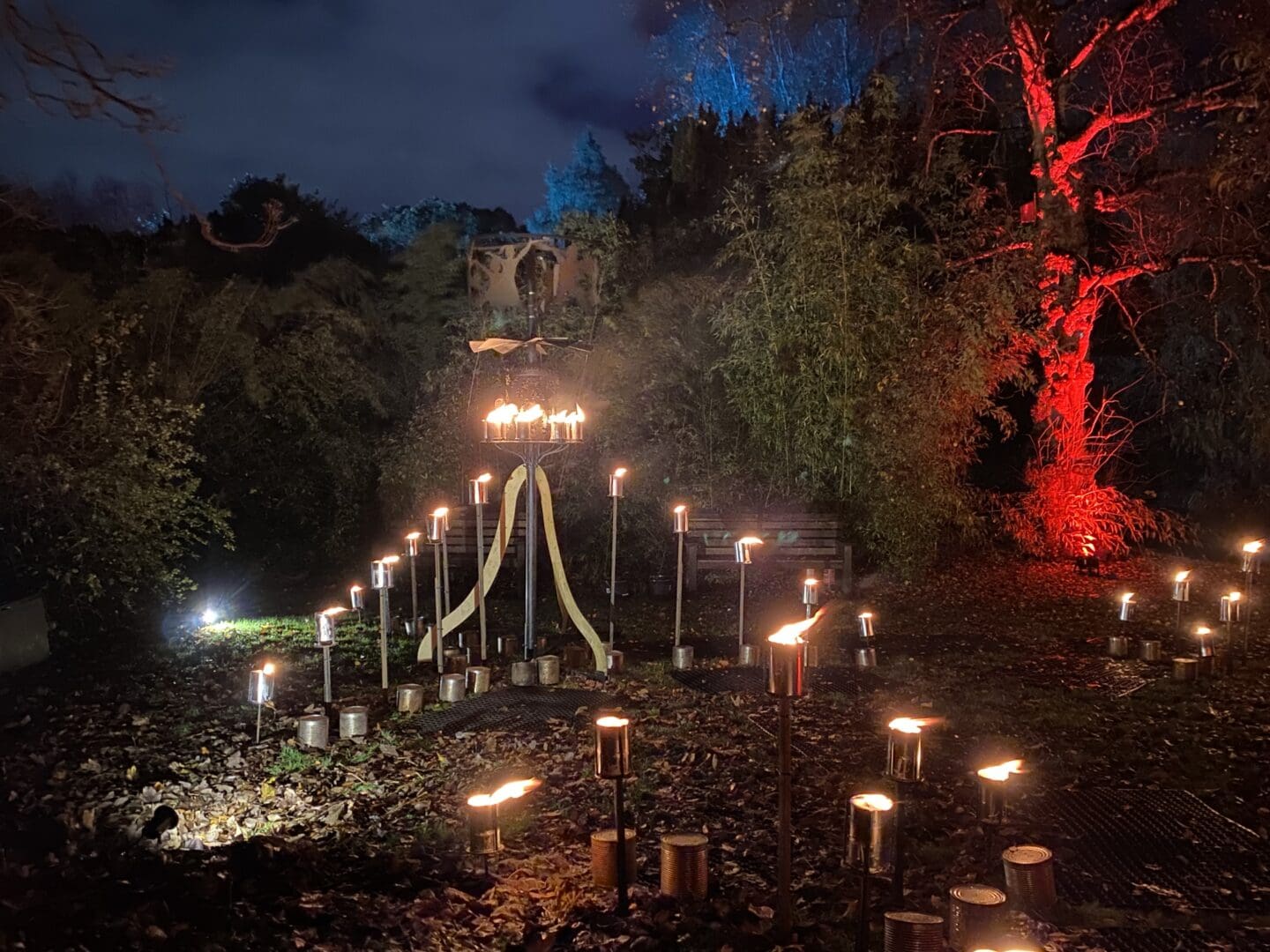 Fire light display