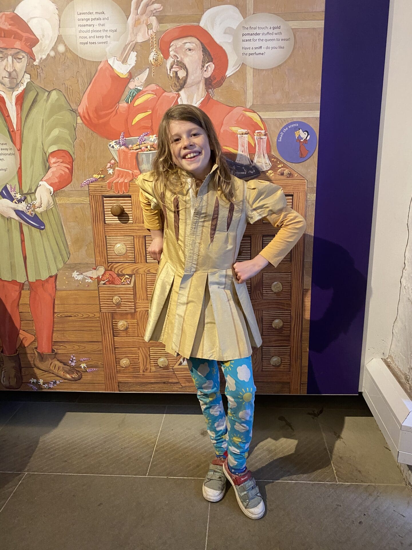 Child dressed up at Stirling Castle