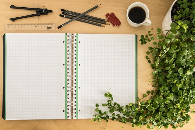 Open notebook for study