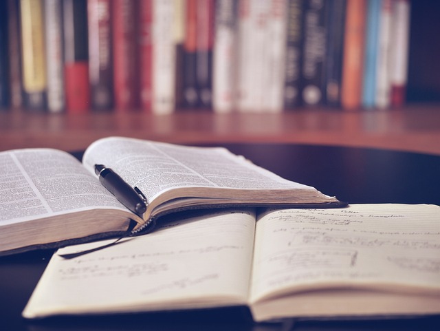 Books open for studying