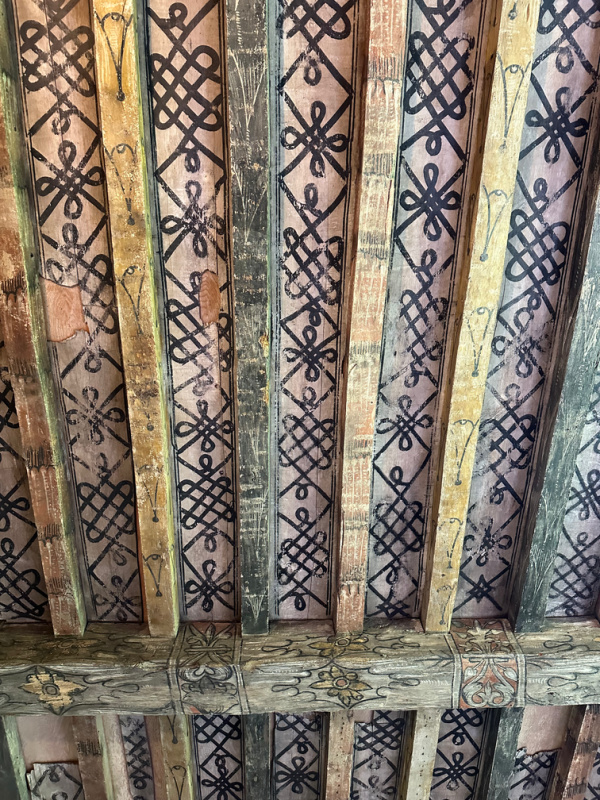 Painted ceiling